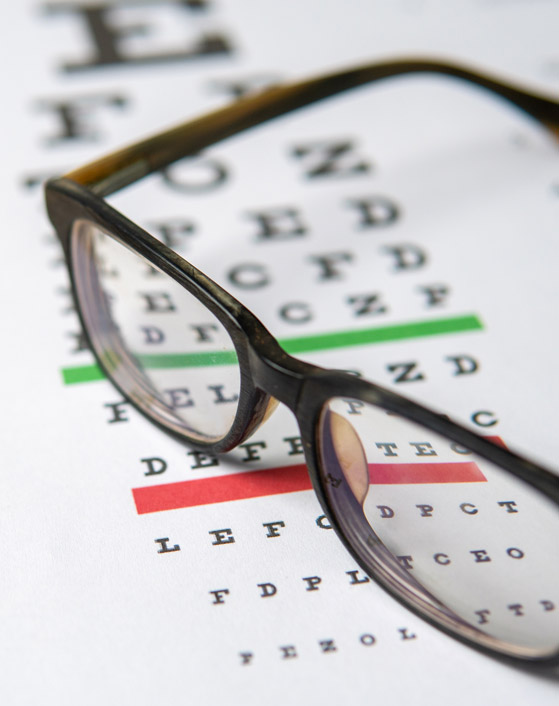 Glasses and Eyechart